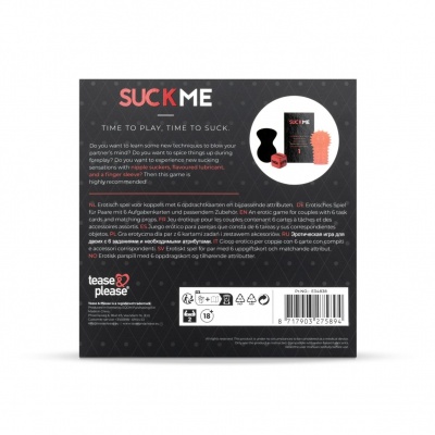 Tease & Please SUCK ME – Erotisch Spel voor  (Spannend Voorspel)