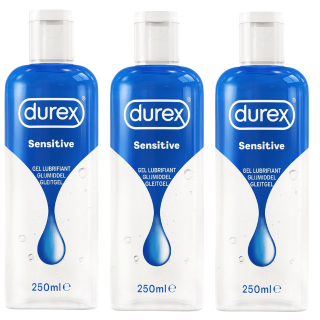 Durex Glijmiddel Sensitive Grootverpakking &mdash; 3x 250ml