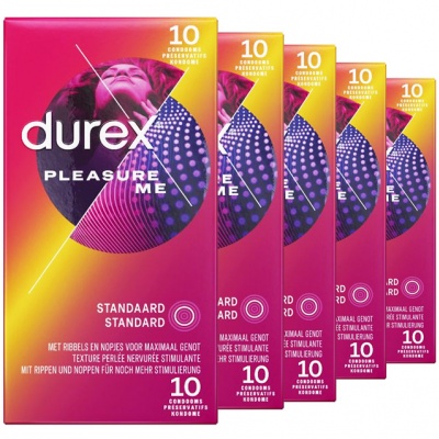 Durex Pleasure Me Condooms (40st + 10st GRATIS)