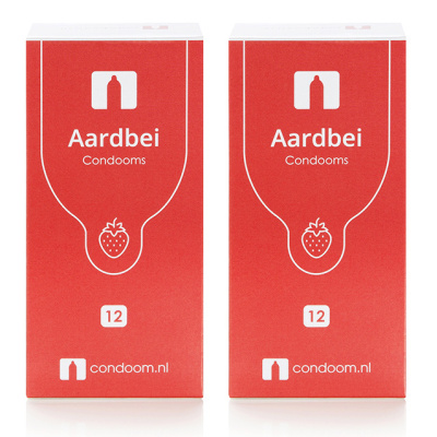Condoom.nl Aardbei Condooms (1+1 Gratis)