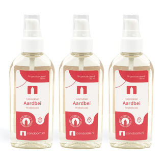 Condoom.nl Glijmiddel Aardbei — 2x 100ml + 100ml Gratis