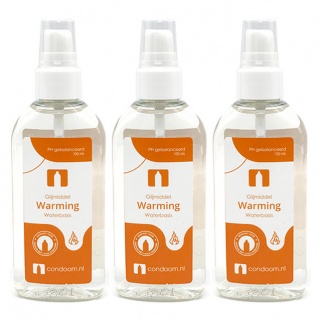 Condoom.nl Glijmiddel Warming  — 2x 100ml + 100ml Gratis