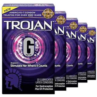 Trojan G-Spot condooms — 40st + 10st GRATIS