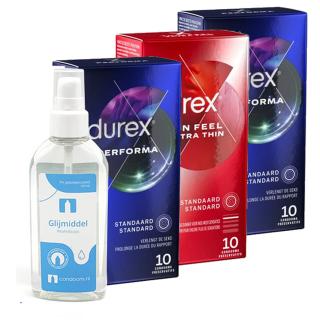 Durex Combinatiepakket + 100ml glijmiddel — 30 stuks 