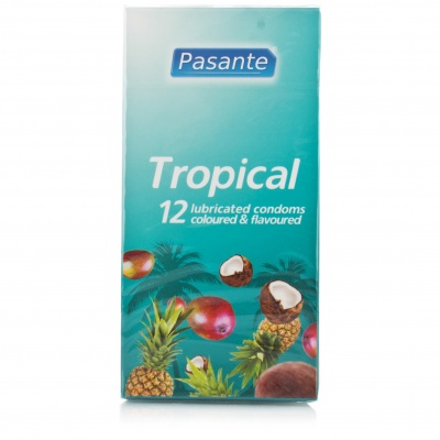 Pasante Tropical Smaak Condooms (24 stuks)