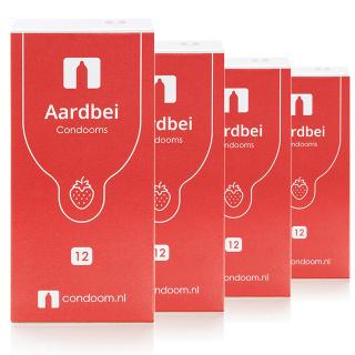 Condoom.nl Aardbei Condooms — 2 + 2 Gratis