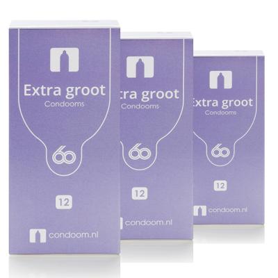 Condoom.nl Extra Groot Condooms 60mm (2 + 1 Gratis)