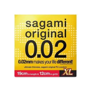 Sagami Original 0.02 - ultradunne latexvrij 61mm- Maat XL — 6 stuks