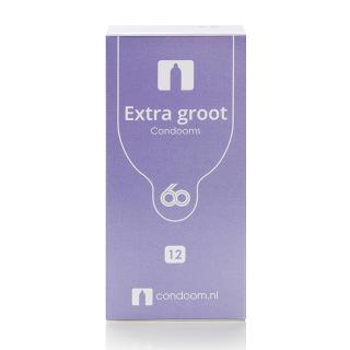 Condoom.nl Extra Groot Condooms 60mm &mdash; 12 stuks