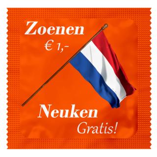 Koningsdag condooms &mdash; zoenen