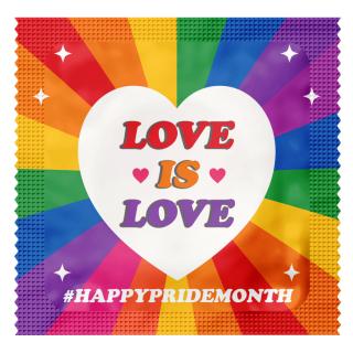Pride condooms &mdash; Love is Love