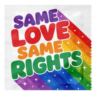 Pride condooms &mdash; Same love