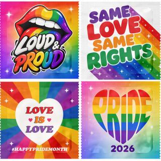 Pride condooms &mdash; 4 stuks