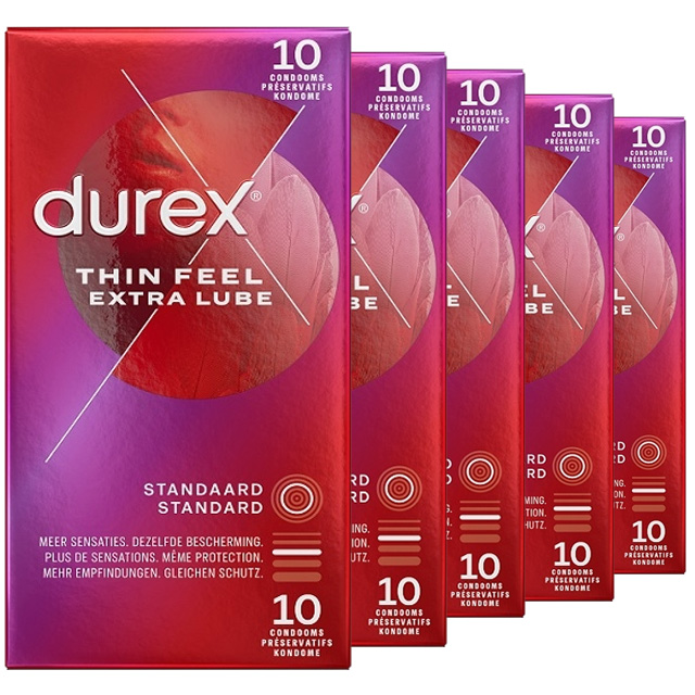 Durex Thin Feel Extra lube condooms afbeelding