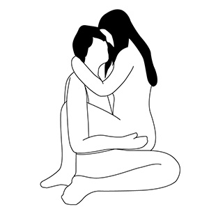 standje de krab is het omgekeerde van op z'n hondjes. je geeft de aandacht nodig aan je partner. Hierdoor kun je een intensere beleving ervaren.