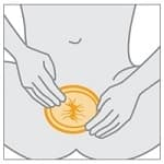 buitenring blijft zichtbaar, gebruik extra glijmiddel als het condoom in de vagina gaat. die de vagina 