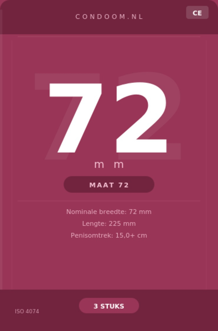 extra dunne condooms maar dan het grootte condoom