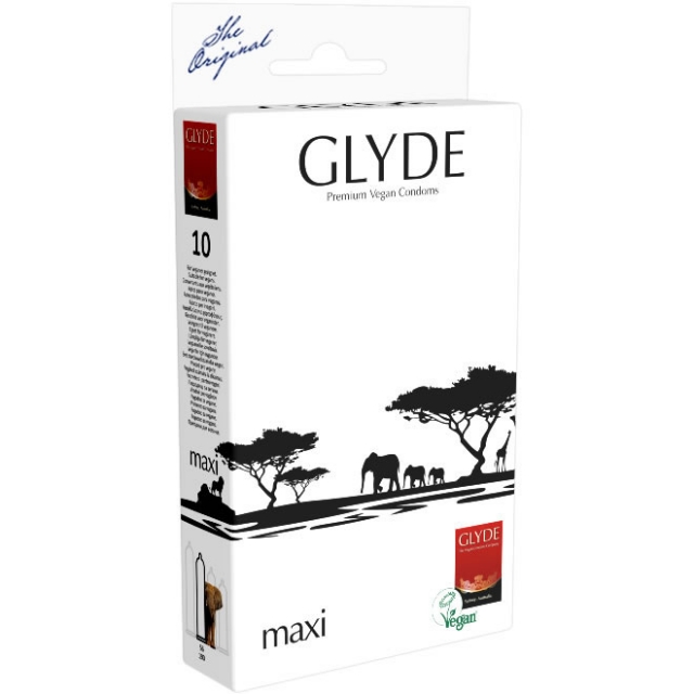 Glyde Premium Vegan Condooms Maxi 10 stuks