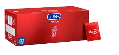 Durex condooms in pakjes van 12 stuks met extra glijmiddel, zorg er voordat het condoom goed zit, 