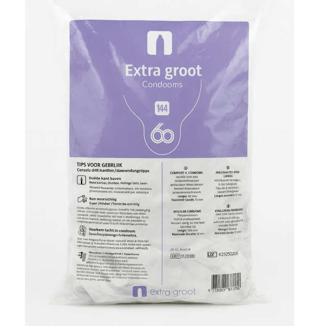 Condoom.nl Extra Groot Condooms 60mm afbeelding