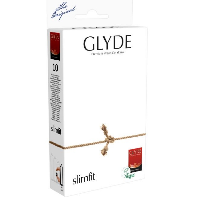 Glyde Premium Vegan Condooms Slimfit 49mm