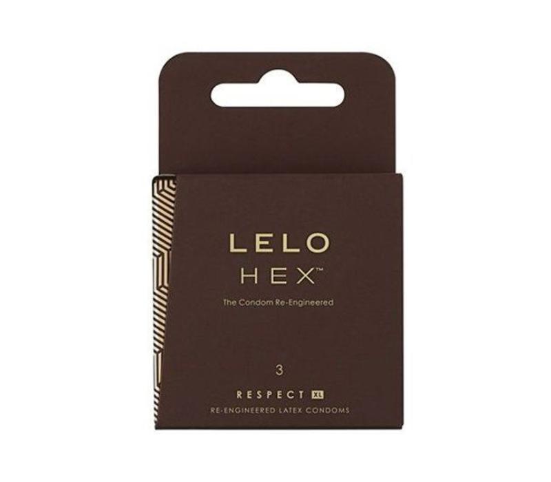 LELO HEX Respect XL Condooms 3 stuks