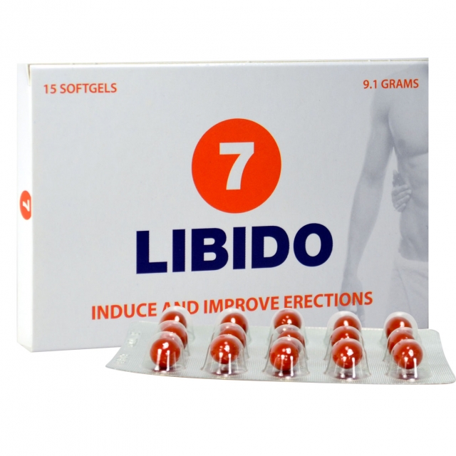 Libido7 Erection Softgels - Natuurlijk erectiemiddel met Ginseng